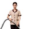Ropa de Trabajo de Verano de Manga Corta, Ropa de Limpieza Personalizada, Ropa de Trabajo para Mujer de Camarero de Catering de Propiedad Hotelera, Uniformes que Absorben el Sudor