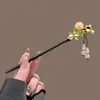 Novo Pente de Madeira Estilo Chinês, Pente Tradicional Hanfu, Pente de Borla de Alto Padrão Estilo Antigo para Mulheres
