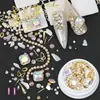 Bahía de Delfines Uña de Concha Diamante Perla Joyería Cadena de Metal Mixta Decoración de Uñas Versátil Mismo que Celebridad de Internet
