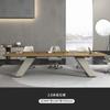 Mesa de conferencias de lujo ligera y larga para sala de conferencias, moderna y sencilla, con combinación de escritorio y silla para negociación y recepción.