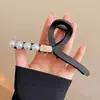 Pinza para el Cabello de Tiburón de Felpa Acrílica de Alta Gama Pinza Grande Accesorios para el Cabello de Mujer Volumen del Cabello Múltiples Capas Melena de Cabello Pinza para el Cabello