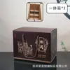 Paquete de 0.5 kg de Botellas de Licor, Botellas de Licor Vacías Selladas, Botellas Cuadradas Talladas de 500 ml, Juego de Botellas de Licor de Vidrio Espeso al por Mayor