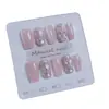 Lleva armadura 10 piezas S197 bonito rosa rosa rosa ojo de gato brillo diamante adornos niña tres-dimensional moda temperamento