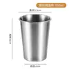 Taza de Cerveza de Acero Inoxidable 304 de una Sola Capa Dorada Taza de Agua Comercial Taza para Bebidas Frías de Verano Taza Apilable para Exteriores