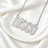 Suministro directo de fábrica simulación DISCO hip hop ostentoso collar de oro collar de diamantes de simulación disco en stock venta al por mayor