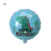 Globo de Papel de Aluminio de Dinosaurio Lindo de Nueva Corona Transfronterizo Decoración de Fiesta en el Bosque Arreglo de Globos de Película de Aluminio de Dinosaurio