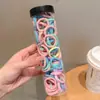 Elásticos de Borracha Pretos Descartáveis para Mulheres Prenderem o Cabelo, Cordas de Cabelo Altamente Elásticas Que Não Danificam o Cabelo, Elásticos de Cabelo para Crianças, Acessórios de Cabelo para Tranças