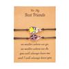Europa y Estados Unidos transfronterizo superventas pulsera tejida de amistad personalizada Deadpool Wolverine parejas cuerda de mano tejida ajustable joyería