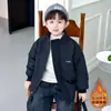 Chaqueta con Forro Polar para Niños Otoño/Invierno 2026 Estilo Nuevo Chaqueta de Invierno Ligera Rellena de Algodón para Niños Ropa Elegante Estilo Coreano para Bebé Invierno