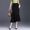 Falda de sirena moderna y elegante para mujer, nueva colección otoño 2026, de cintura alta, elegante, que realza la figura, con una caída fluida y un efecto adelgazante, con un bajo ancho
