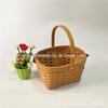 Cesta de madeira tecida cesta de frutas de armazenamento doméstico cesta de flores de madeira cesta de planta cesta de presente de Natal