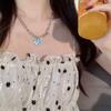 Pulsera de Pareja de Amistad con Corazón de Ajedrez para Mujer, Diseño de Nicho de Verano de Alta Gama Versátil Moderna Estilo Minimalista Joyería
