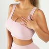 Regata de Yoga com Rosca para Mulheres com Bojo Push-Up Sexy Esportiva Sem Costura Secagem Rápida Slim Sutiã Treino Esportes Costas Lindas
