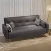 Sofá cama de doble uso 2025 nuevo modelo sofá cama moderno minimalista para apartamentos de alquiler sofá cama de madera plegable