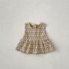 Ropa para Niñas Bebés 2026 Otoño Nuevo Estilo 0-3 Años Conjunto de Dos Piezas Mono de Algodón de Manga Larga + Conjunto de Chaleco de Jacquard