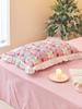 Par de fundas de almohada de algodón con volantes de conejito de tulipán individual para niña funda de almohada de algodón individual 48x74c