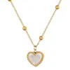 [Acero de titanio de cuerpo completo] Fritillaria amor temperamento personalidad minimización horno oro real collar mujer ins clavícula cadena