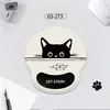 Mouse Pad de Pulso de Gato Fofo Apoio de Mão de Silicone Simples para Escritório Almofada de Pulso Espessa Estéreo 3D Prevenção de Dor na Mão do Mouse