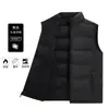 Ropa de trabajo unisex reversible, cálida y engrosada para otoño e invierno, chaleco extragrande con cuello alto, chaleco de plumas hecho a medida para ventas transfronterizas