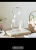 Jarrón con adornos para sala de estar, arreglos florales nórdicos, estilo viento, vidrio transparente, flores que levantan el agua, Internet, celebridades, decoración creativa para dormitorio pequeño.