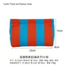 Bolsas Transfronterizas, Bolsas de Punto Rayadas, Bolsas para Guardar Cosméticos, Bolsas Tejidas de Moda y Sencillas, Bolsos de Mano de Hilo Tejido de Mosca