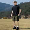 Camisa Polo G-stone com Meio Zíper e Gola Alta, Secagem Rápida, Barra Curva, Respirável, Casual, Manga Curta