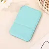 Espelho de Maquiagem PU com Formato Casual, Portátil para Mesa, Espelho Flip-Up de Suporte, Espelho Pequeno Dobrável de Alta Definição para Estudantes
