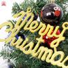 Letrero de Carta Inglesa de Feliz Navidad Colgante de Árbol de Navidad Plástico Plano Señal para Ventana Adorno de Muñeco de Nieve Luz Nocturna