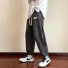 Pantalones para Hombre para Primavera y Otoño, Joggers Deportivos de Moda Estilo Coreano, Pantalones Deportivos Sueltos Estilo Americano de Marca de Moda, Pantalones Largos Casuales Versátiles