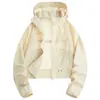 Ropa de Protección Solar de Plátano UPF50+ para Mujer Primavera Verano Transpirable Secado Rápido Protección UV Estilo Corto Cintura Ceñida Ropa de Protección Solar Hielo Seda Sensación Refrescante