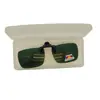 Estuche para gafas venta directa clip para gafas de sol de miopía caja caja con clip polarizado grande caja de plástico esmerilado venta al por mayor