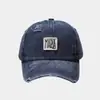 Chapéu Bordado Lavado com Aba Quadrada, Chapéu de Sol para Uso Externo, Boné com Aba Curva e Pala, Boné de Baseball Bordado Atacado Casual