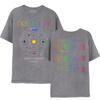 Camiseta Tour Mundial da Banda Coldplay 2025 Coldplay Mesmo Estilo Y2K Moda de Rua Europeia e Americana Manga Curta