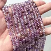 Tiras de Cristal de Titanio Morado Fantasma Morado Natural Accesorios para Pulsera Trenzada de Cuentas de Cristal Hecha a Mano DIY Accesorios para Pulsera y Collar Joyería