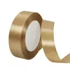 Cinta de satén de poliéster de 2.5 cm para embalaje de cajas de regalo transfronterizas, moño de boda, materiales para accesorios para el cabello disponibles en varios colores