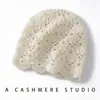 Bufanda para la cabeza retro de ganchillo calada pura hecha a mano de cachemira para otoño e invierno, sombrero versátil artístico para salidas casuales y fotografía