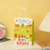 Sacos de Papel para Embalagem de Presente Criativos de Desenho Animado Aniversário Sacos de Embalagem para Presente Festa Bolsas Tote Versáteis Atacado