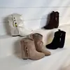 Versión de cuero suave~Botas de moda Melard con borlas para mujeres petite, botas de media caña que aumentan la altura, cómodas y no cansan los pies, botas estilo pantalón