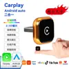 Nova Caixa Carplay Sem Fio Galvanizada Adaptador Android 2 em 1 Suporta Plug-And-Play Sem Travamentos ou Atrasos