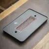 Bandeja de té minimalista de madera maciza, imitación piedra negro oro, mesa de té de cerámica para uso doméstico, doble propósito de almacenamiento y drenaje de agua, bandeja de preparación en seco, bandeja de té pequeña