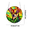 Nuevo colgante de rompecabezas acrílico transfronterizo, decoración atrapasoles para el hogar y el jardín, adorno colgante de decoración de ventana colorido