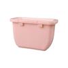 Caja de almacenamiento de plástico para cuentas de lavandería con tapa, caja de almacenamiento de cosméticos de escritorio, cesta de almacenamiento en forma de U para juguetes y artículos diversos