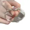 Pulsera de Corazón con Zirconia de Diamante Rosa Estilo Dulce y Fresco para Mujer, Diseño de Nicho Ins, Pulsera Personalizada de Alta Gama, Nuevo Estilo de Moda