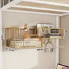 Estante de Pared para Dormitorio Estante de Almacenamiento Montado en la Pared junto a la Cama Colgador de Almacenamiento para Litera Superior de Dormitorio Cesta Colgante para Snacks