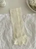Meias Finas para Primavera e Verão para Mulheres, Meias Meio-Pé Cor Sólida, Meias Largas Frescas, Meias Finas Transparentes Estilo Ballet Meio-Laço