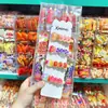 Brinquedo popular e divertido de espetinhos de frutas realistas de sorvete, goiaba, uva, melancia, presilha de cabelo infantil, grampo de franja peculiar