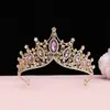 Coroa de noiva Faixa de cabelo Headwear Casamento Coreano 18º aniversário Adulto Presente Cristal Coroa Princesa Vestido Acessórios de cabelo