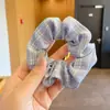 Cuerda para el Cabello de Seda Marrón de Gama Alta para Mujer, Anillo de Intestino para Atar el Cabello, Cubierta de Cuero de Aspecto Caro, Elegante, Accesorios para el Cabello de Intestino, Goma Elástica