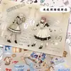 Libro de Pegatinas Asintomático Estilo Japonés Joven Lindo Juguetón Pegatinas Estilo Japonés Estilo Cómic Manual Práctico Material Guka para DIY