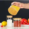 Fabricante de tarros de almacenamiento personalizados suministra directamente tarro sellado de vidrio de borosilicato alto, tarro de té recto, botella de almacenamiento, almacenamiento de dulces